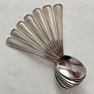 Abert INOX 18/10 Demitasse spoons Set of 7 Vintage